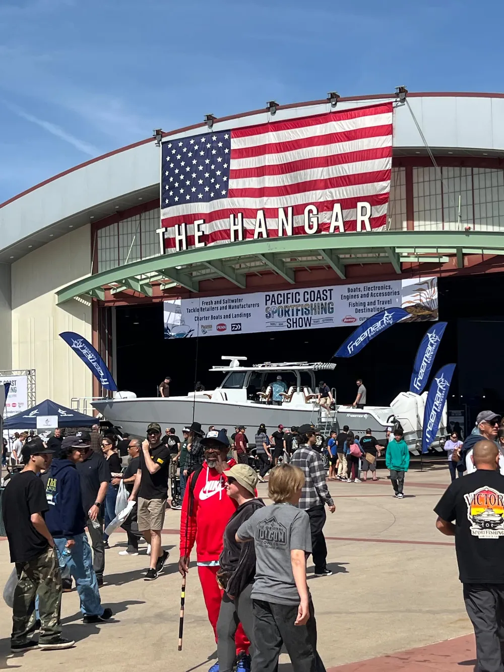 Anglers and exhibitors gathering at the Pacific Coast Sportfishing Show in Orange County